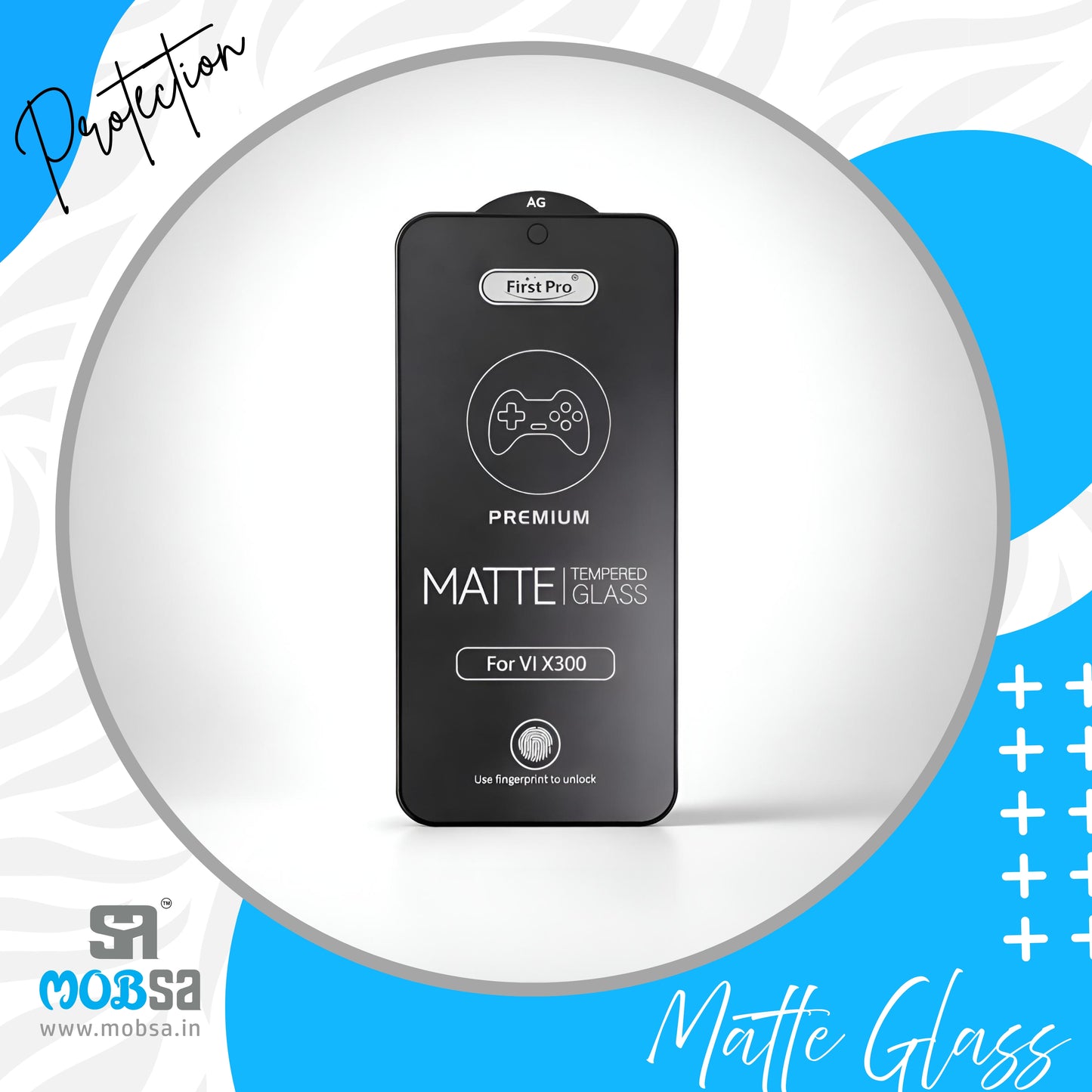 FIRST PRO PREMIUM MATTE TEMPERED GLASS - VIVO X300 & X300 PRO ( ITEM CODE - 31005 )