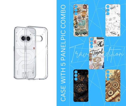 KEEP PHONE ANTI YELLOW HARD CASE WITH 5 PANELPIC COMBO ( TRAVEL EDITION )