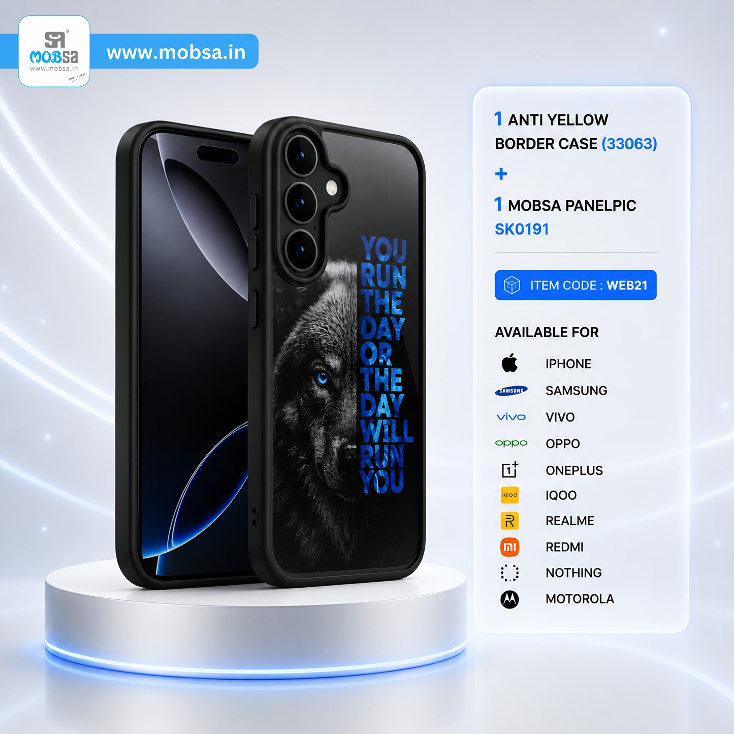 1 ANTI YELLOW BORDER CASE (33063) + 1 MOBSA PANELPIC SK0191 ( WEB21 )