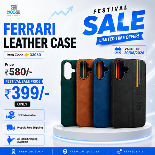 FERRARI LEATHER CASE ( 33060 )