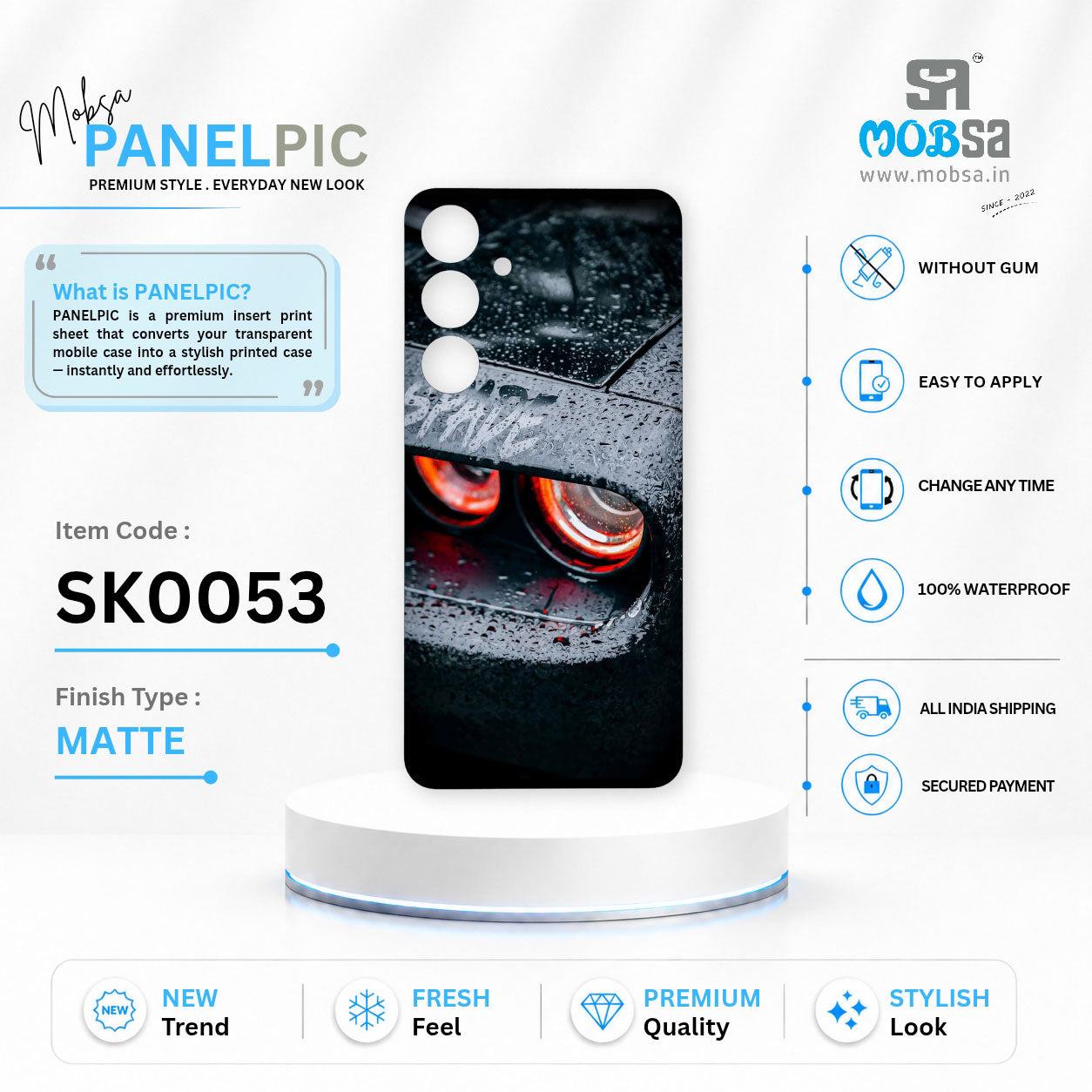 MOBSA PANELPIC - SK0053 ( MATTE )