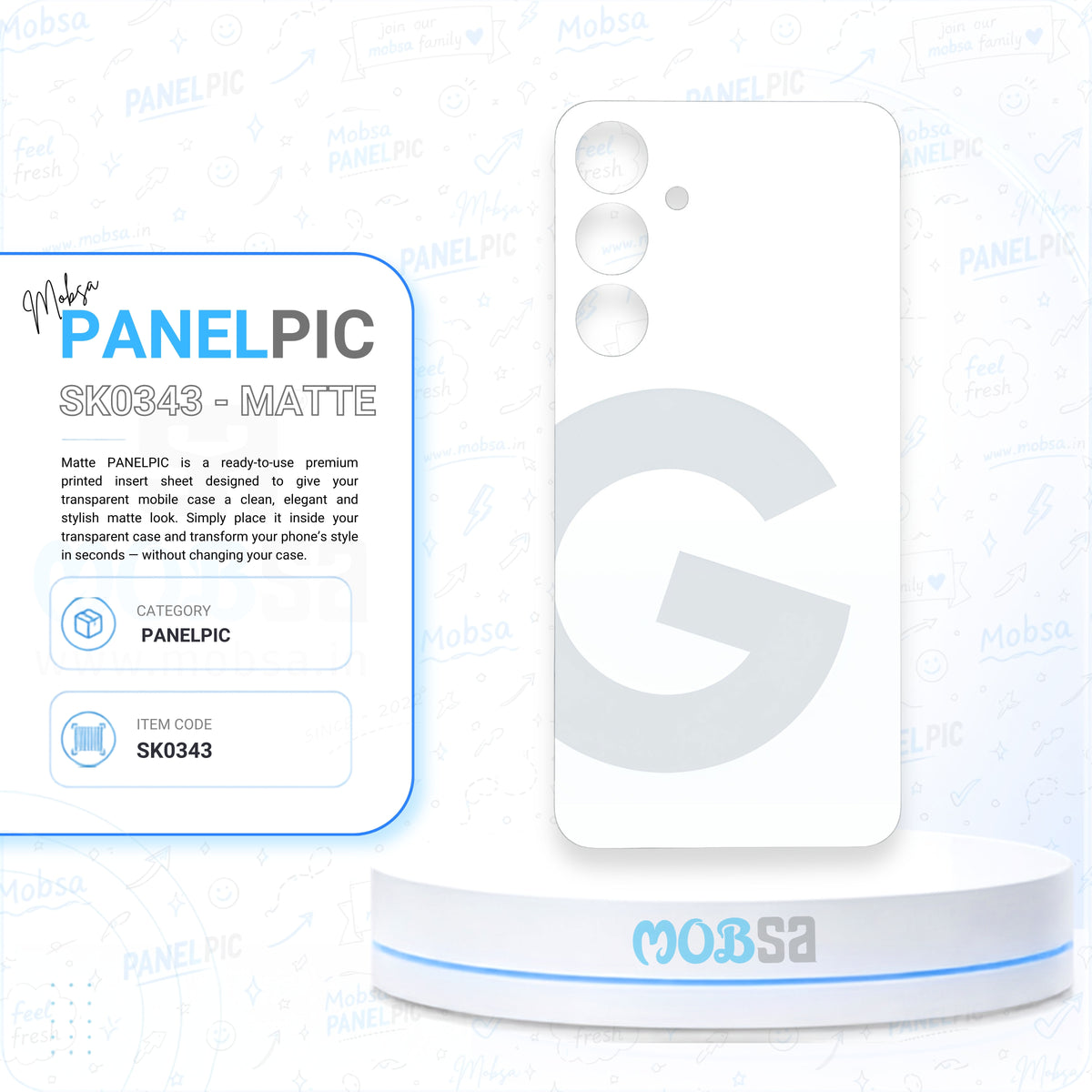 PATTERN / MOBSA PANELPIC SK0343 / MATTE EDITION