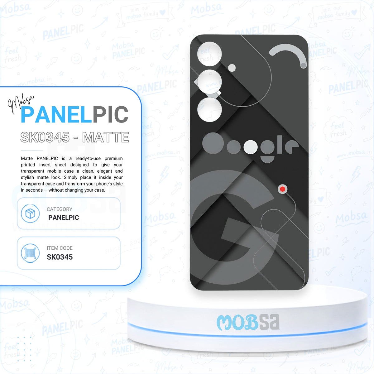 PATTERN / MOBSA PANELPIC SK0345 / MATTE EDITION
