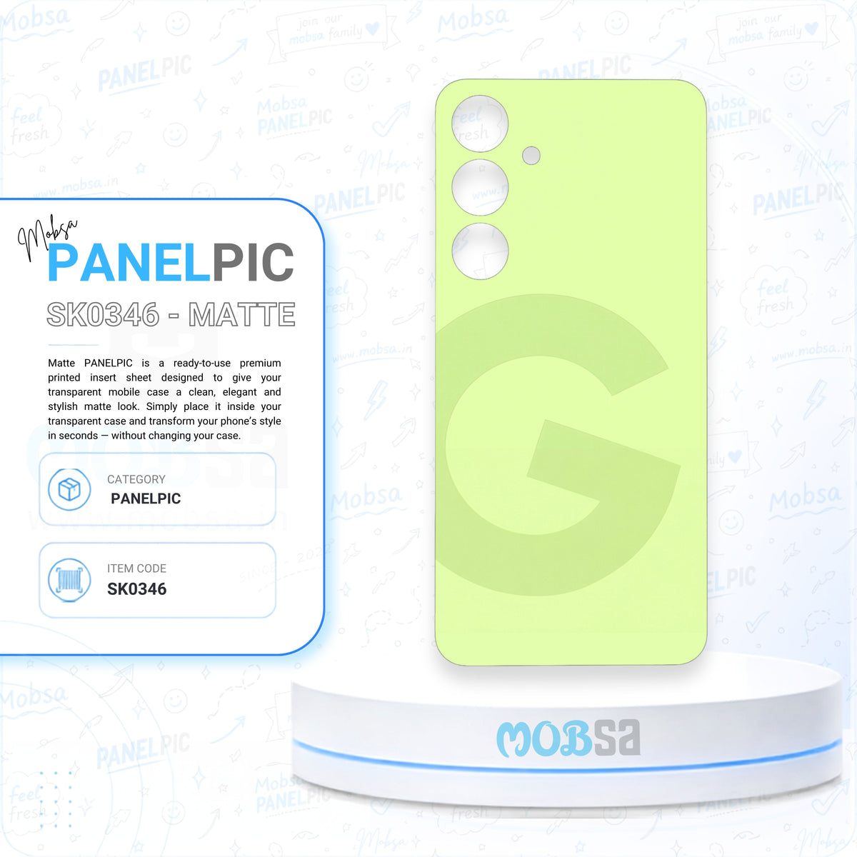 PATTERN / MOBSA PANELPIC SK0346 / MATTE EDITION