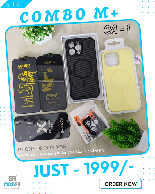COMBO M+ FOR  IPHONE 16 PRO MAX  ( CA-1 )