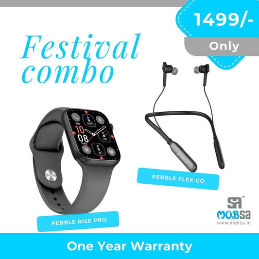 PEBBLE FLEX GO + PEBBLE RISE PRO  ( COMBO )