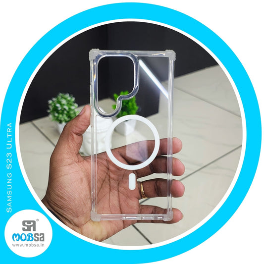 SAMSUNG S23 ULTRA DUZON CLEAR MAGSAFE CASE