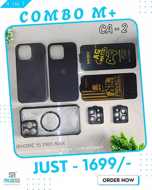 COMBO M+ FOR  IPHONE 15 PRO MAX  ( CA-2 )
