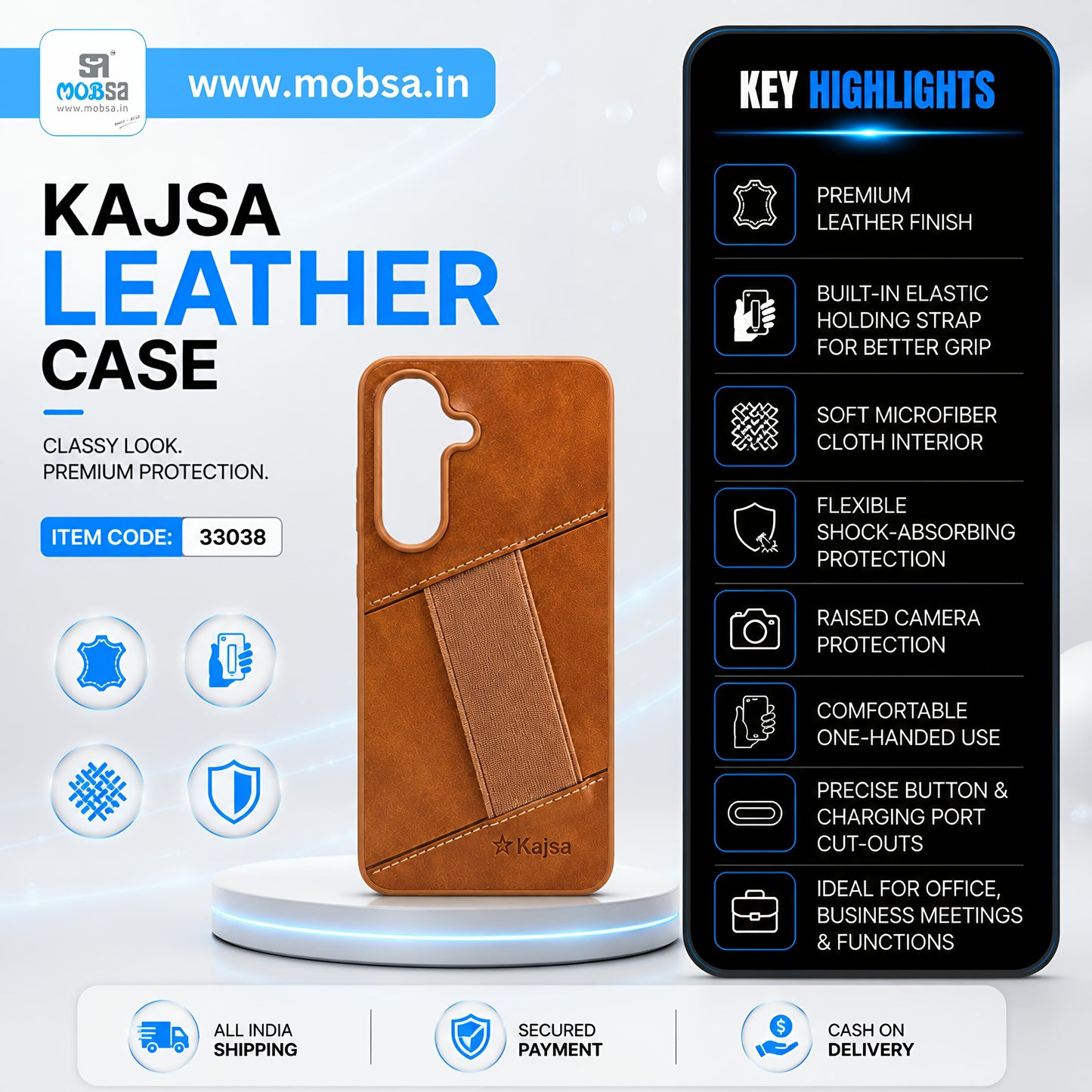 KAJSA LEATHER CASE ( 33038 )