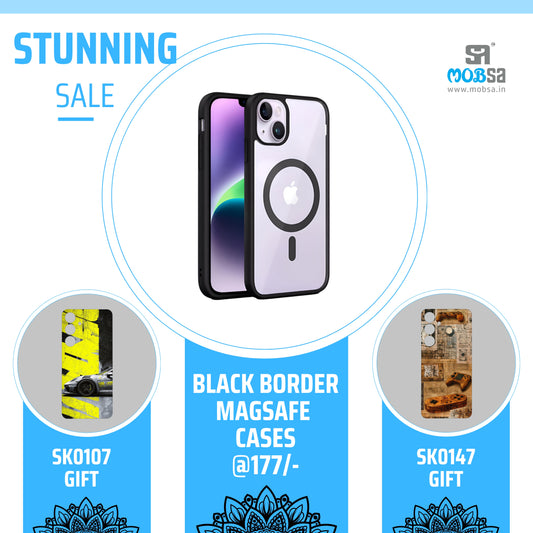 BLACK BORDER MAGSAFE CASES #SAMSUNG S SERIES  #IPHONE