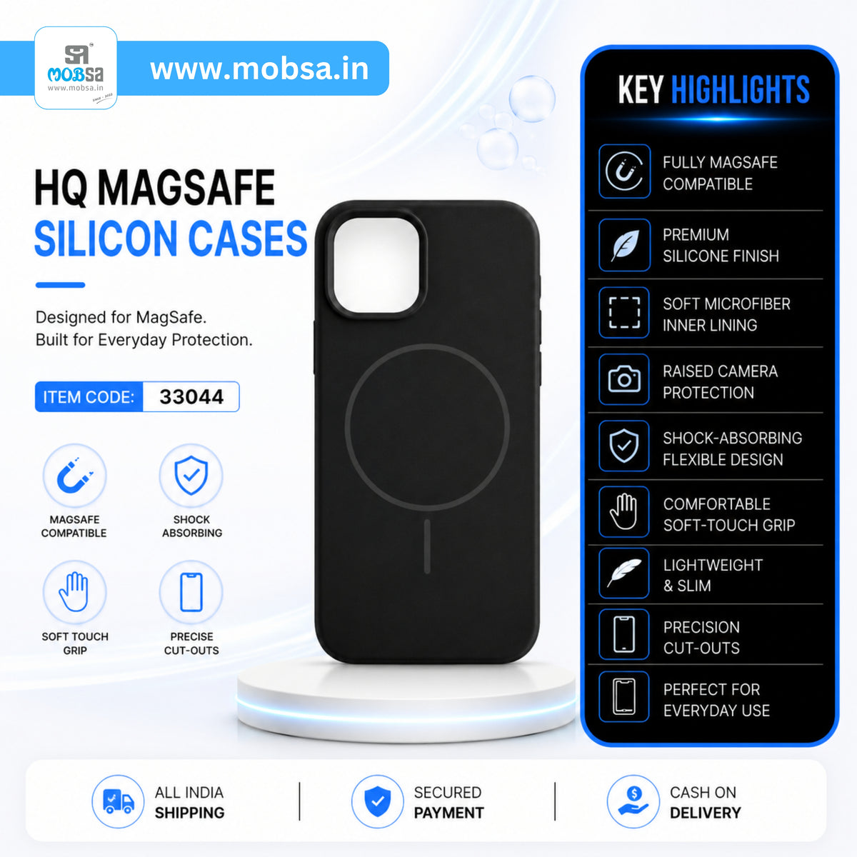 HQ MAGSAFE SILICON CASES (33044)