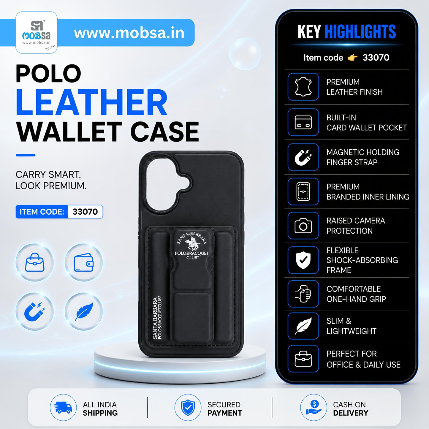 POLO LEATHER WALLET CASE ( 33070 )