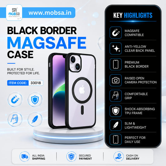 BLACK BORDER MAGSAFE CASE ( 33018 )