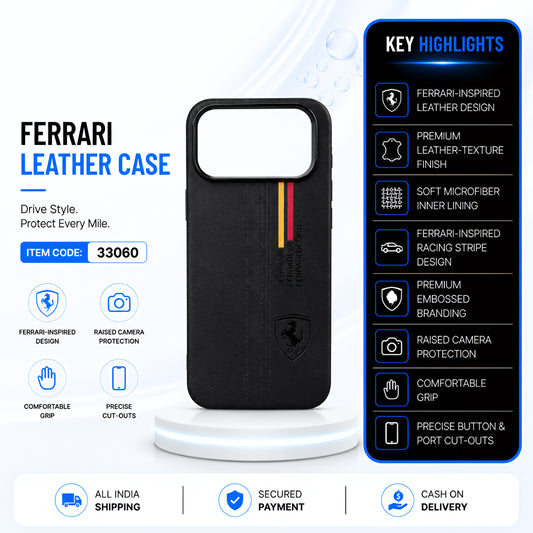 FERRARI LEATHER CASE ( 33060 )