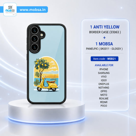 1 ANTI YELLOW BORDER CASE + 1 MOBSA PANELPIC ( WEB21 )