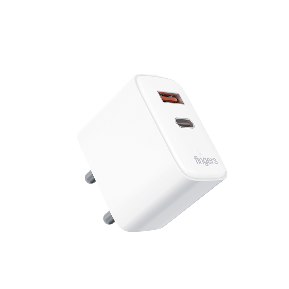 FINGERS PA 36 USB POWER ADAPTER  (Type-C PD + USB-A QC)