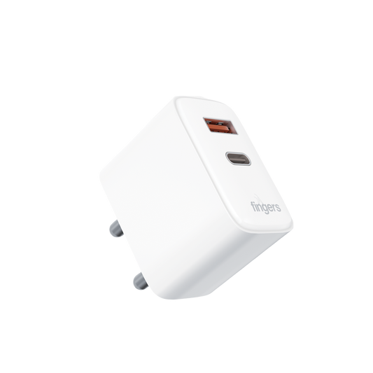 FINGERS PA 36 USB POWER ADAPTER  (Type-C PD + USB-A QC)