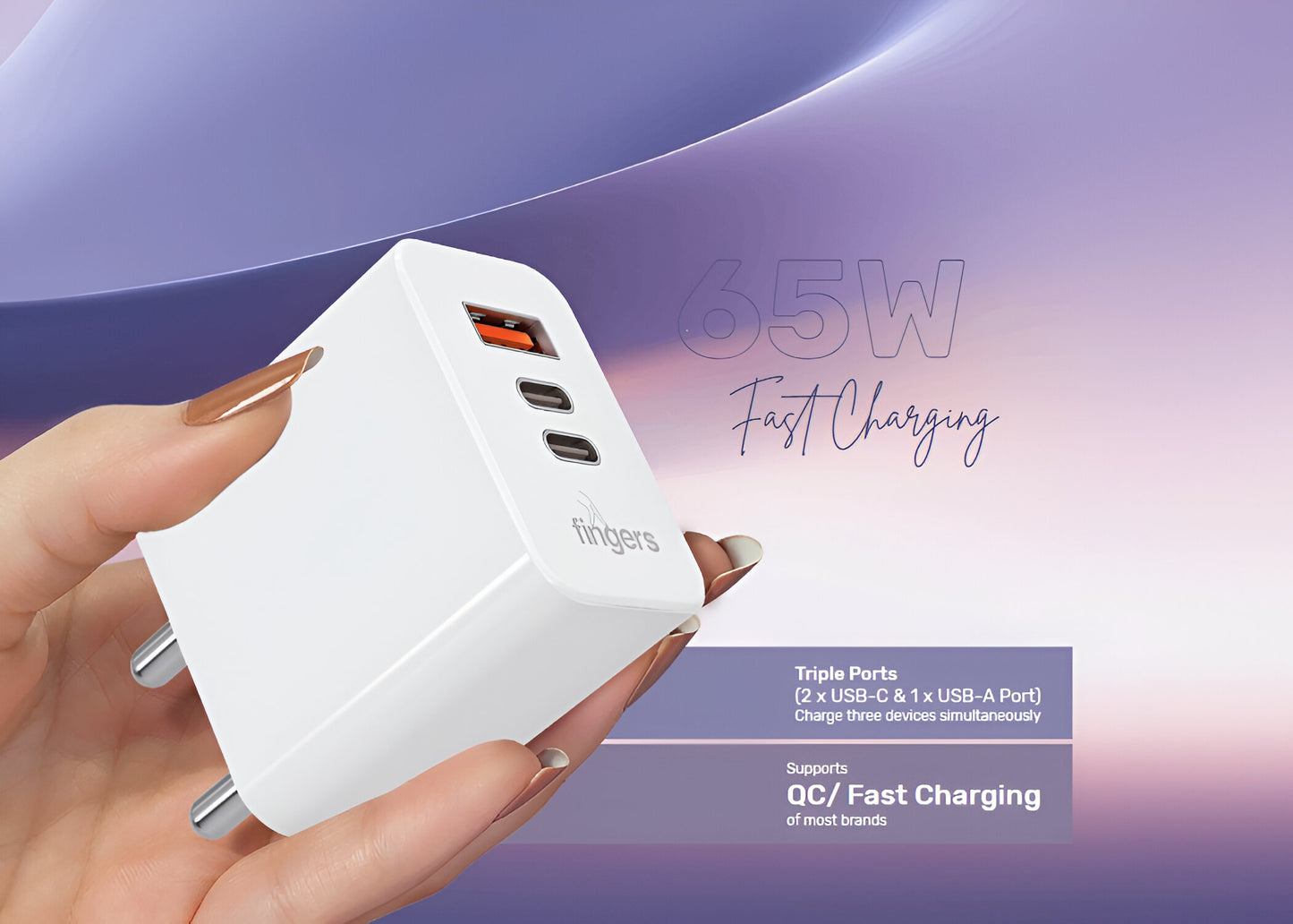 FINGERS PA - 765 USB POWER ADAPTER 65W