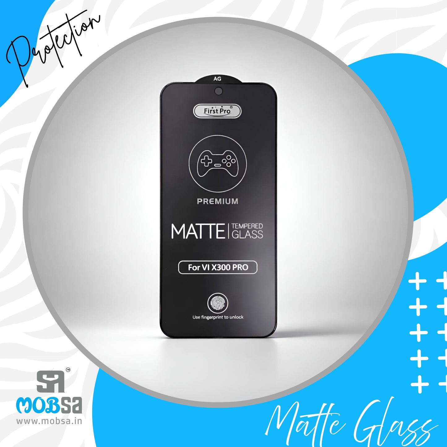 FIRST PRO PREMIUM MATTE TEMPERED GLASS - VIVO X300 & X300 PRO ( ITEM CODE - 31005 )